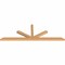 Ekena Millwork Saratoga Smooth Timber Gable Bracket, Western Red Cedar, 96"W x 32"H x 3 1/2"D x 3 1/2"F, 8/12 Pitch GBW096X32X0404SAR00SWR - alternate 2